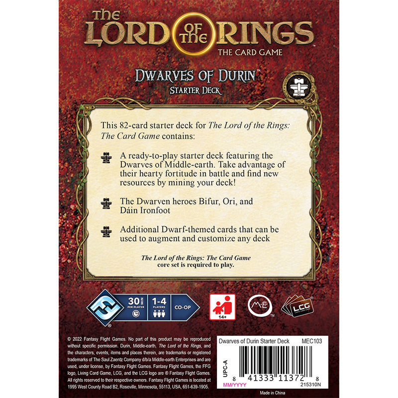 Lord of the Rings LCG: Dwarves of Durin Starter Deck