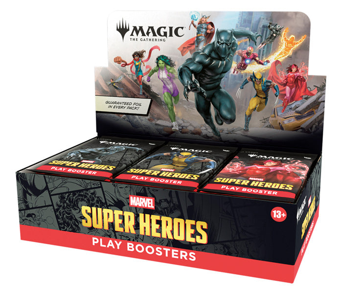 Magic: The Gathering Marvel Super Heroes Play Booster Display