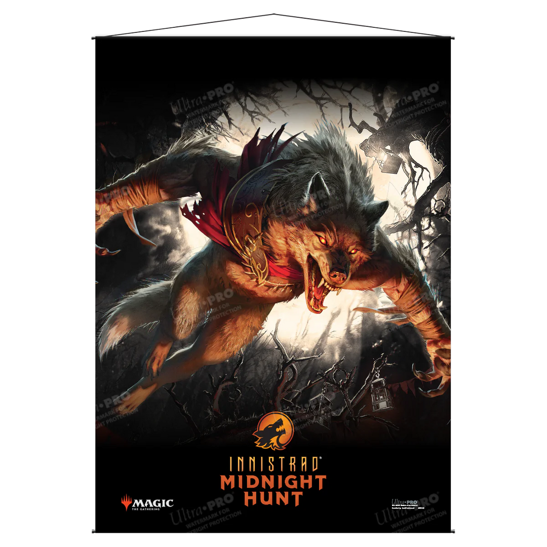 Magic The Gathering Wall Scroll - Innistrad Midnight Hunt Set Display Key Art