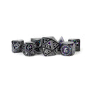 Metallic Dice Games - 16mm Framed Void 7-Die Set