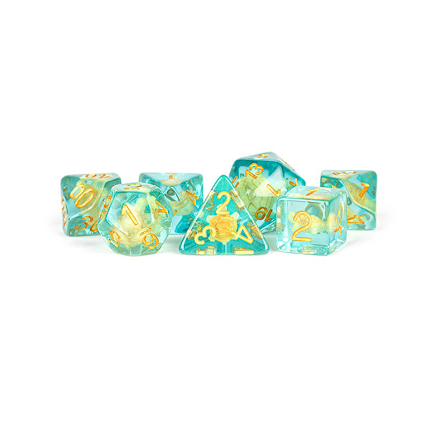 Metallic Dice Games - 16mm Turtle Dice (7ct)