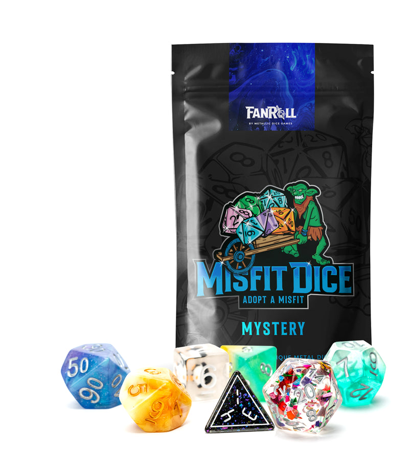Metallic Dice Games: Mystery Misfit Resin Dice Set