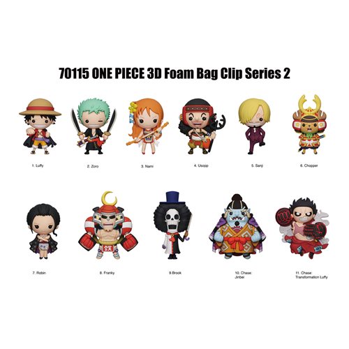 One Piece Collection Series 2 - 3D Foam Bag Clip