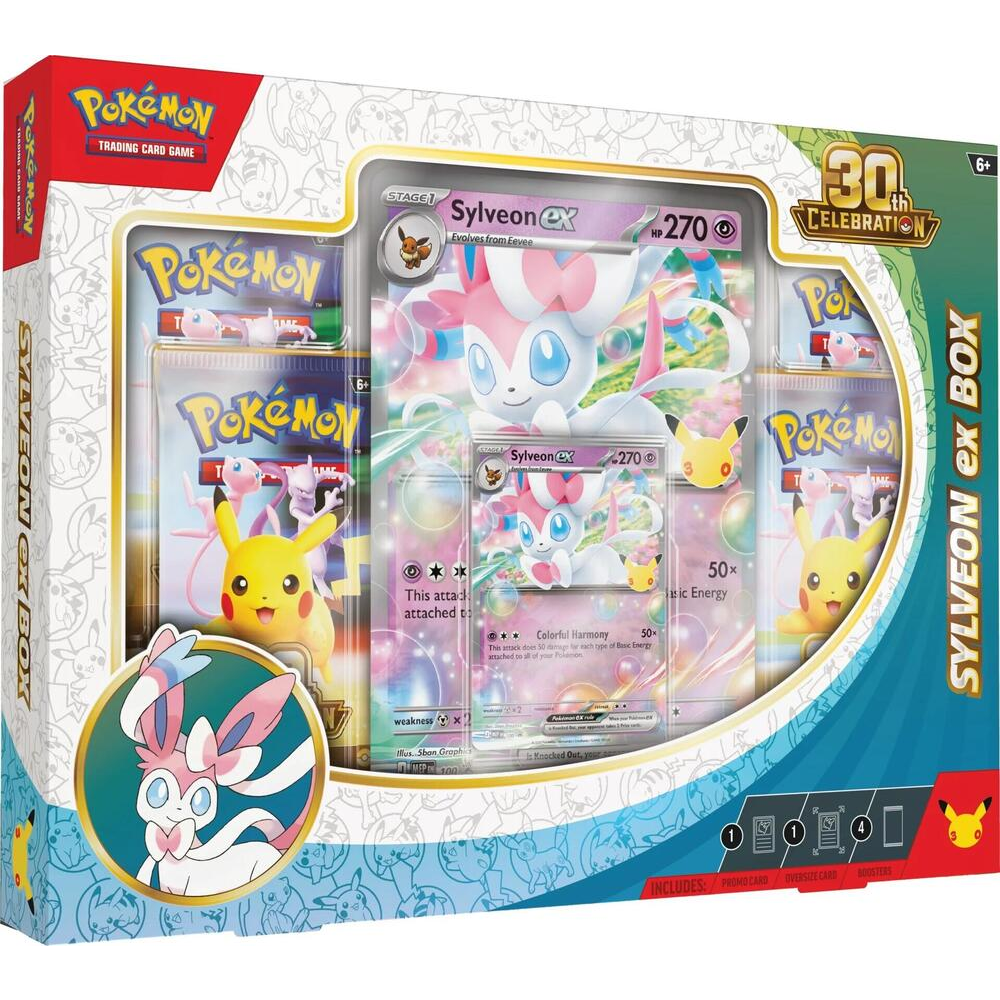 Pokemon TCG 30th Celebration Sylveon ex Box