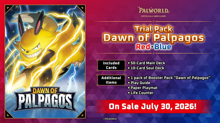 Palworld OCG: Dawn of Palpagos Trial Deck - Red &amp; Blue