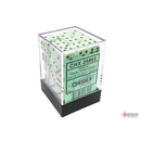 Chessex Dice 12mm d6 Opaque Pastel Green/Black (36ct)