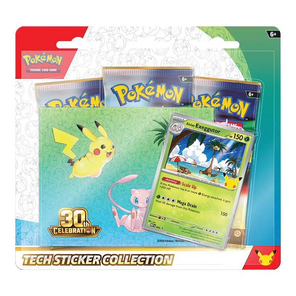 Pokemon TCG 30th Celebration Tech Sticker Collection Alolan Exeggutor