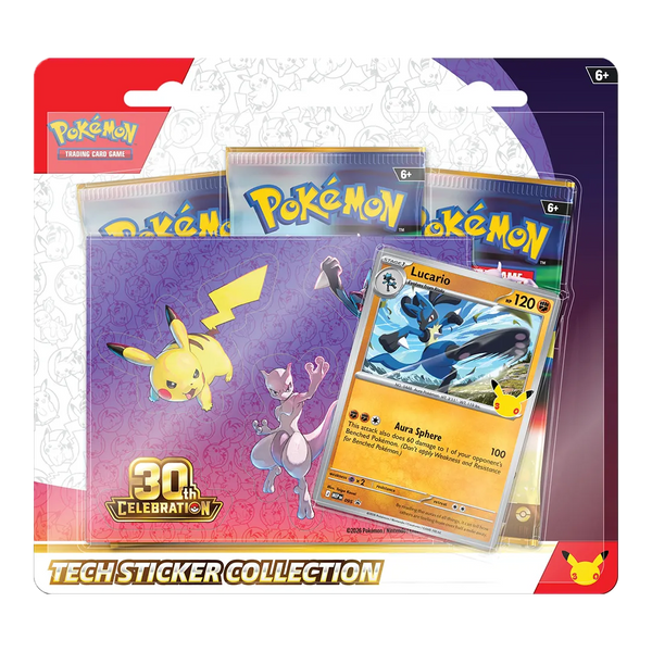 Pokemon TCG 30th Celebration Tech Sticker Collection Lucario