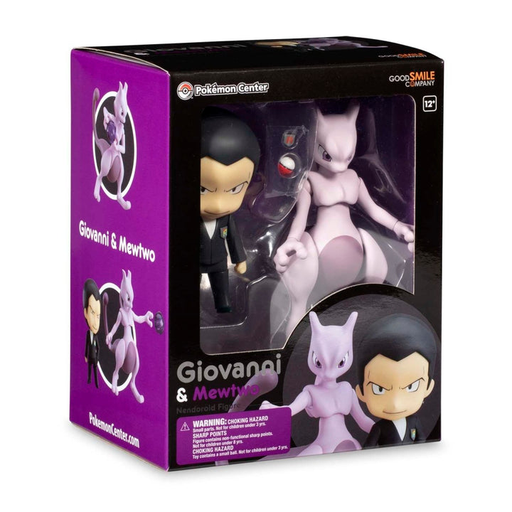 Pokemon Center Giovanni &amp; Mewtwo Good Smile Company Nendoroid Figure