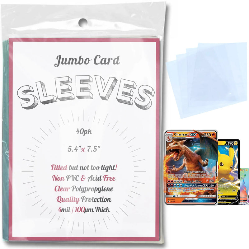 Pokemon TCG - Jumbo Card Sleeves (40ct) Pokemon TCG - Jumbo Card Sleeves (40ct)