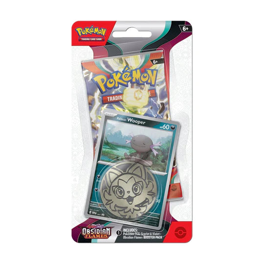 Pokemon TCG - Obsidian Flames Checklane Blister - Paldean Wooper