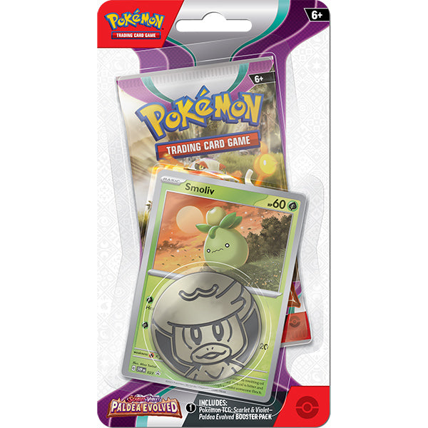 Pokemon TCG Scarlet &amp; Violet Paldea Evolved Blister Pack - Smoliv