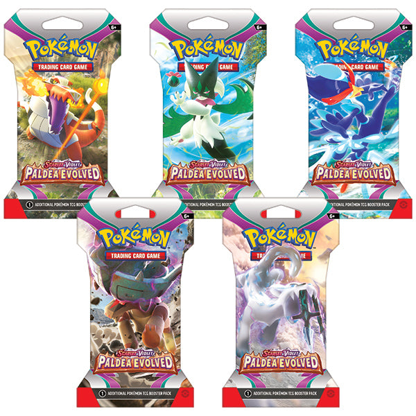 Pokemon TCG Scarlet &amp; Violet Paldea Evolved Sleeved Booster Pack