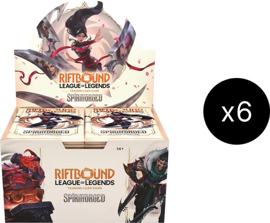 Riftbound League of Legends TCG - Spiritforged Booster Box Case (6)