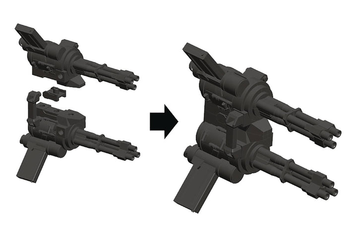 Gundam Decal MSG Gatling Gun Plastic Model Kit Accessory