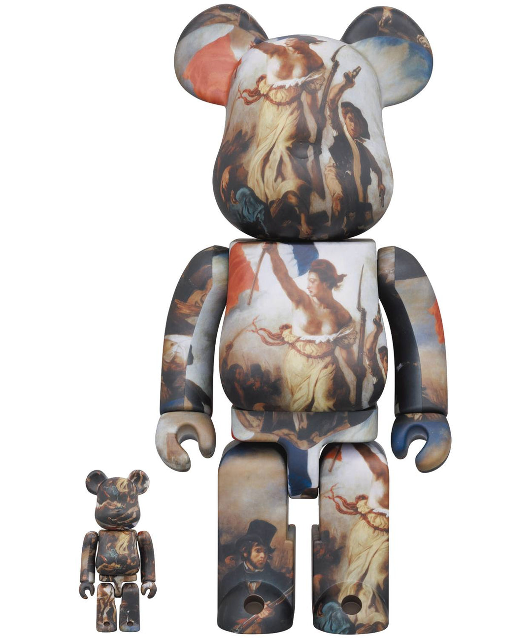 Medicom - Eugene Delacroix Liberty Leading People Bearbrick 100% and 400% 2 Pack