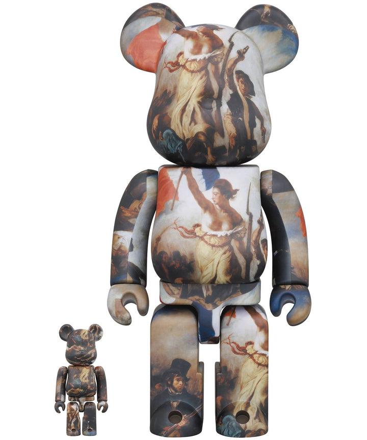 Medicom - Eugene Delacroix Liberty Leading People Bearbrick 100% and 400% 2 Pack