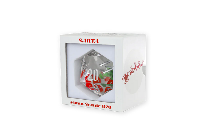 Sirius Dice - Christmas Santa 54mm D20