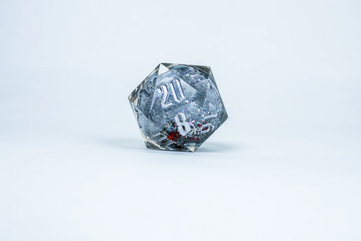 Sirius Dice - Christmas Snowflakes Snowglobe 54mm D20