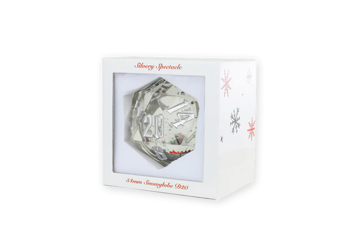 Sirius Dice - Christmas Snowflakes Snowglobe 54mm D20