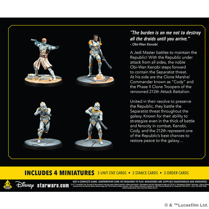 Star Wars Shatterpoint - Hello There: General Obi-Wan Kenobi Squad Pack