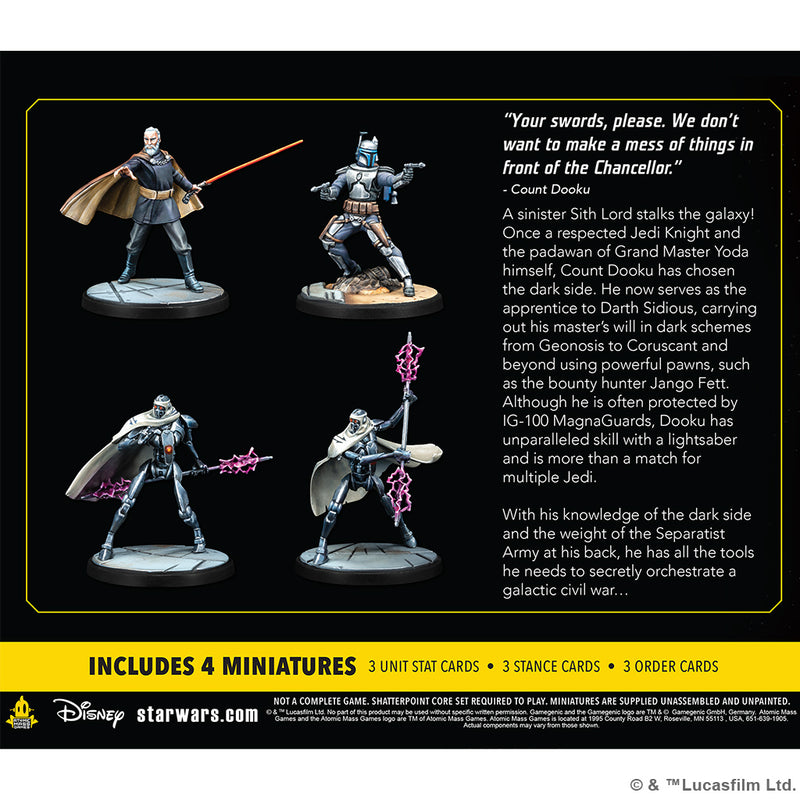 Star Wars Shatterpoint - Twice the Pride: Count Dooku Squad Pack
