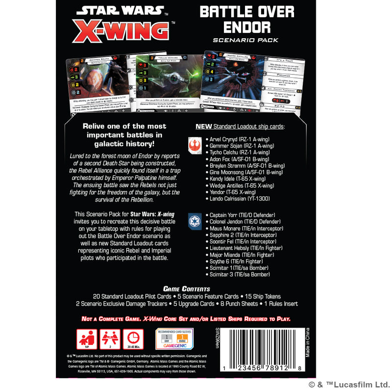 Star Wars X-Wing - Battle Over Endor Scenario Pack