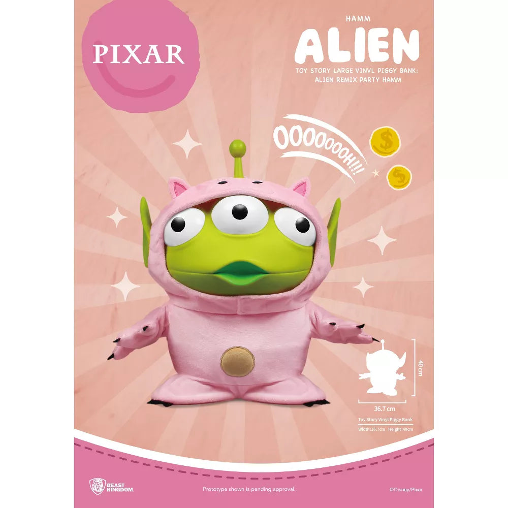 Toy Story Alien Remix Large Vinyl Piggy Bank - Hamm