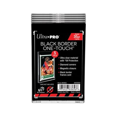 Ultra Pro 35PT UV One-Touch Magnetic Holder - Black Border (5 Pack)