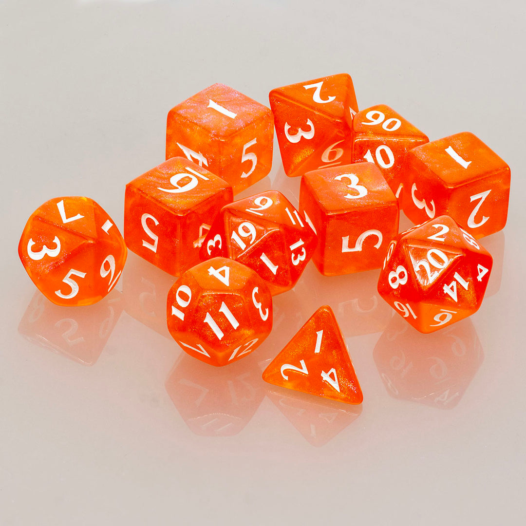 Ultra Pro Eclipse: Poly 11 Dice Set- Pumpkin Orange
