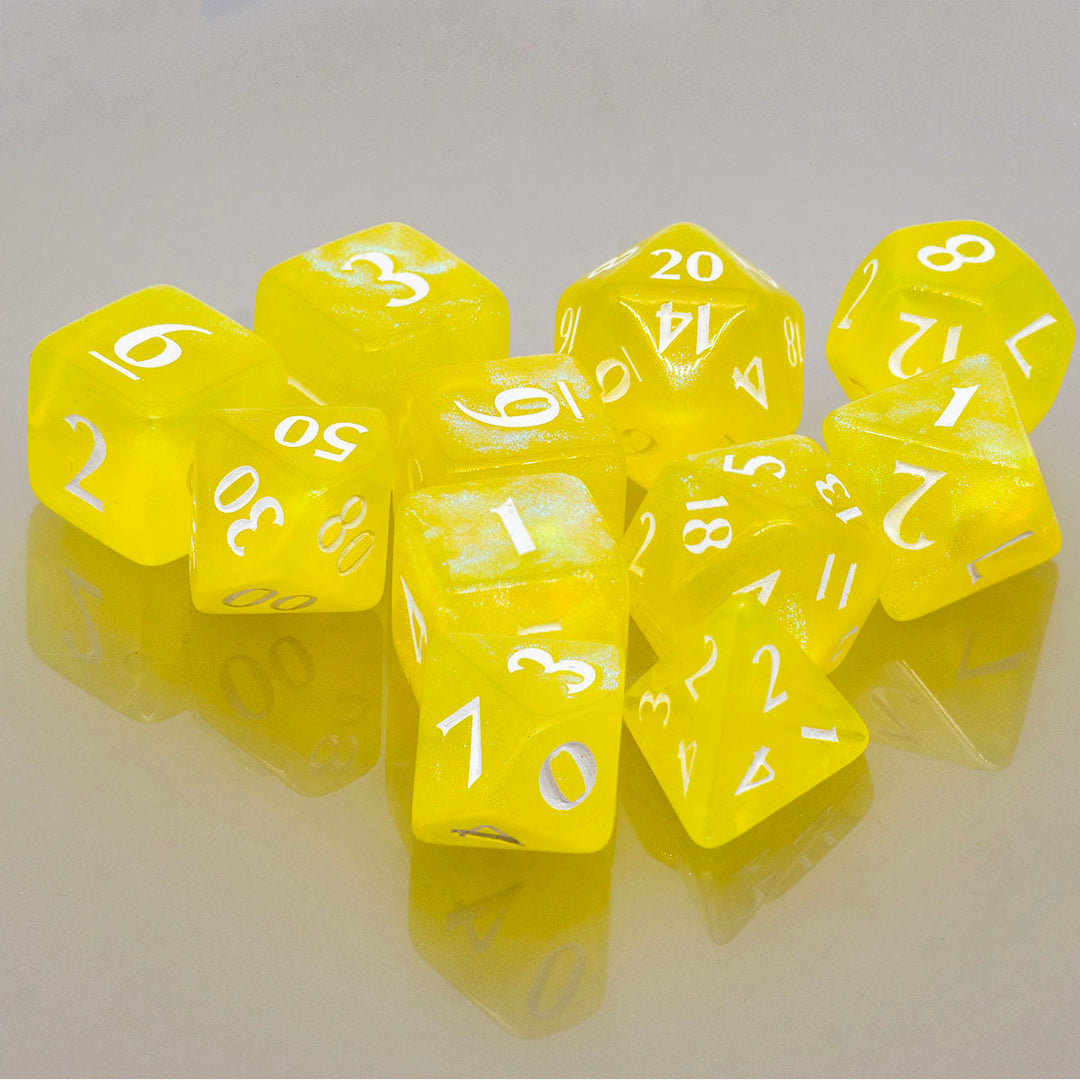 Ultra Pro Eclipse: Poly 11 Dice Set- Lemon Yellow