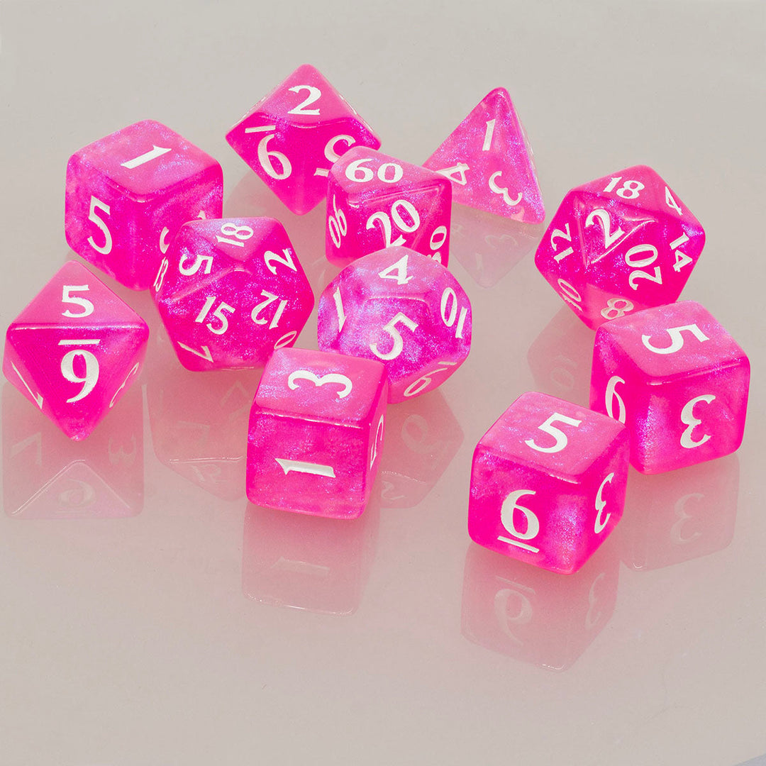 Ultra Pro Eclipse: Poly 11 Dice Set- Hot Pink