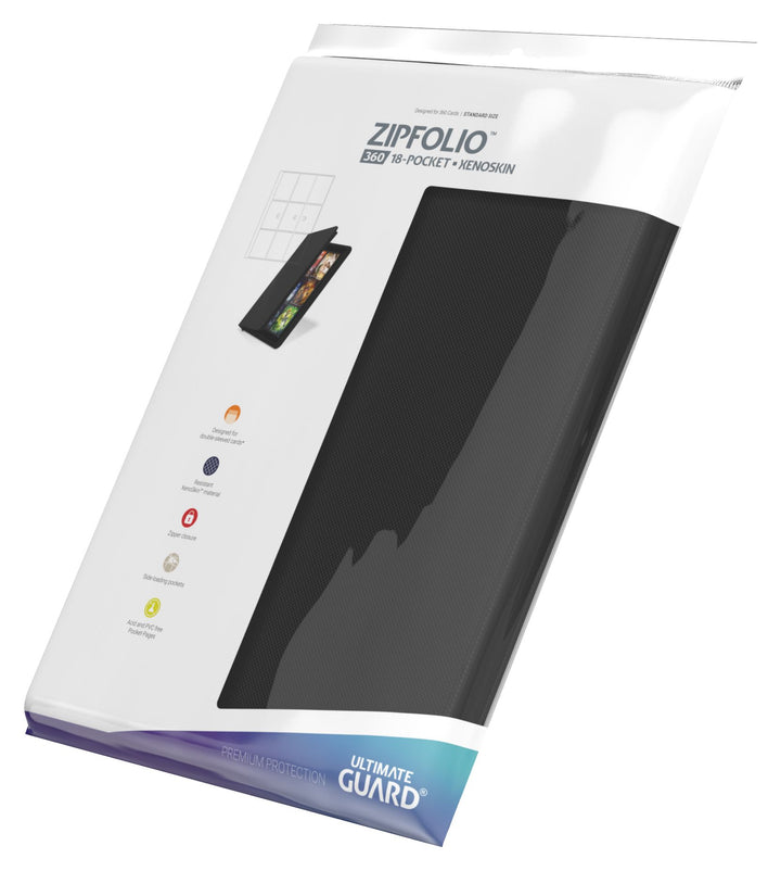 Ultimate Guard: 9-Pocket Zipfolio 360 Xenoskin - Black