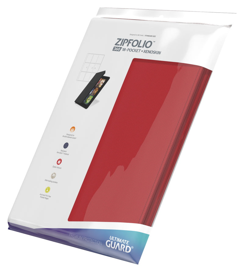 Ultimate Guard: 9-Pocket Zipfolio 360 Xenoskin - Red