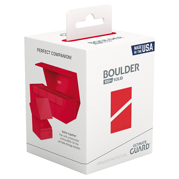 Ultimate Guard: Boulder 100+ Deck Box - Red