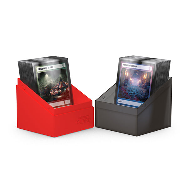 Ultimate Guard: Boulder 100+ Deck Box - Synergy Black/Red