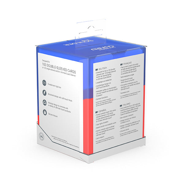 Ultimate Guard: Boulder 100+ Deck Box - Synergy Blue/Red