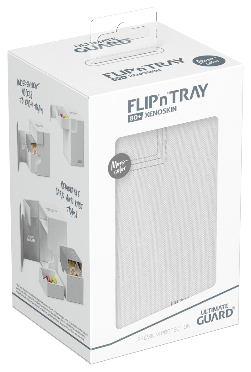 Ultimate Guard: Flip'n'Tray 80+ XenoSkin Deck Case - White