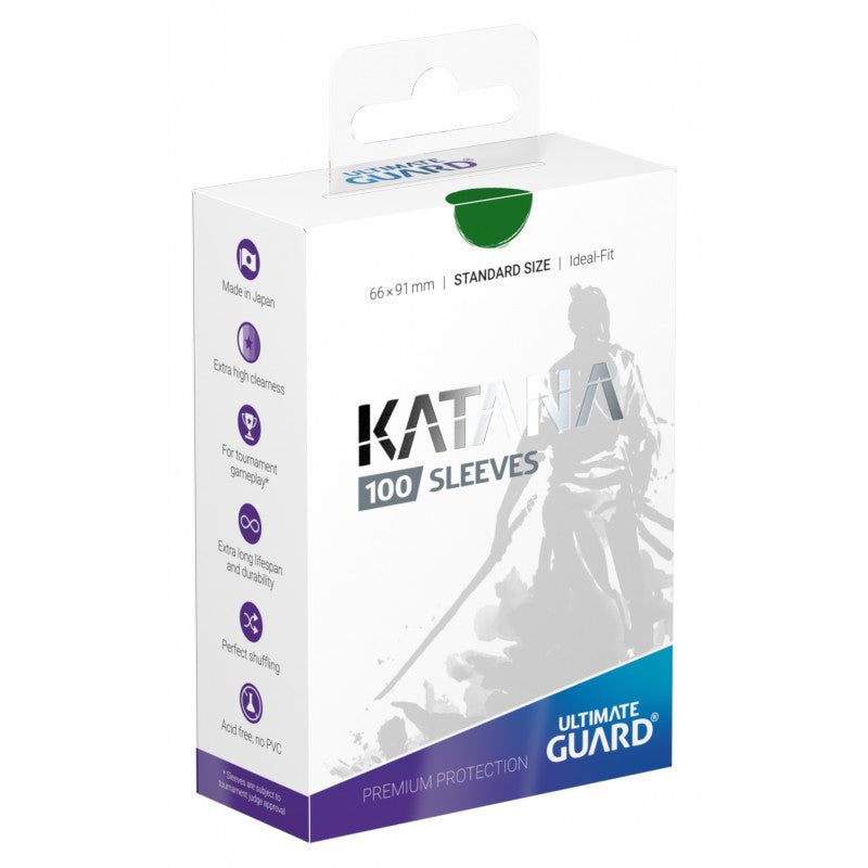 Ultimate Guard: Katana Sleeves Standard Size - Green (100ct)