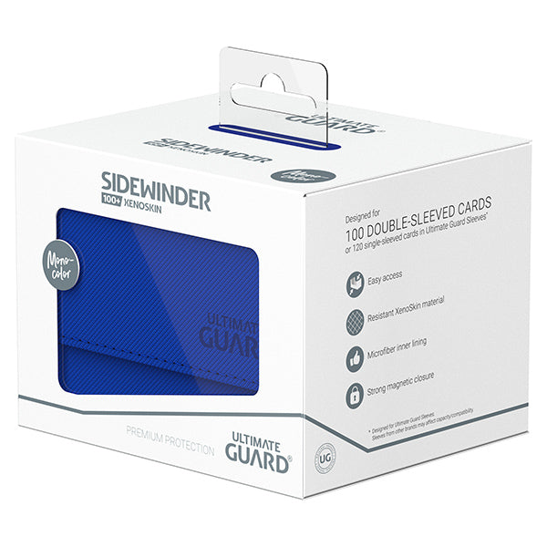 Ultimate Guard: Sidewinder 100+ Xenoskin Monocolor Deck Box - Blue