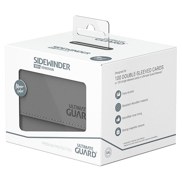 Ultimate Guard: Sidewinder 100+ Xenoskin Monocolor Deck Box - Grey