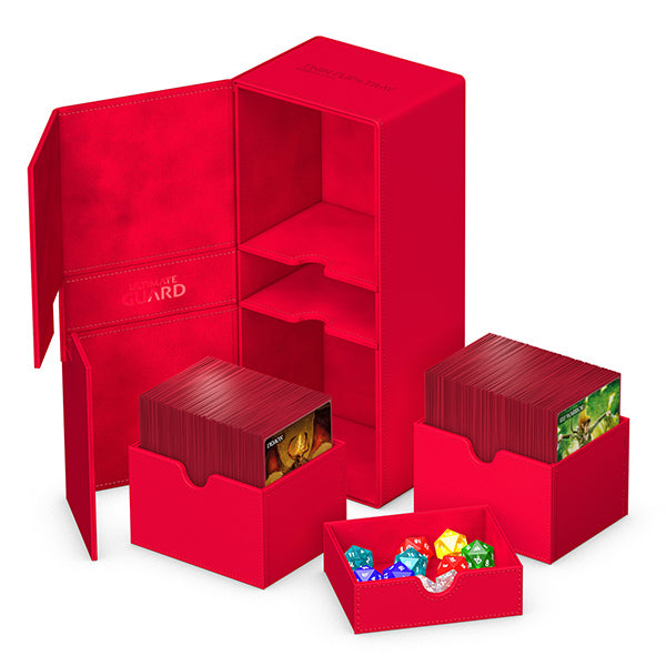 Ultimate Guard: Twin Flip'n'Tray 266+ Deck Case - Red