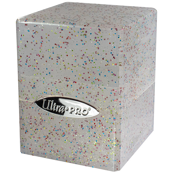 Ultra Pro Deck Box - Satin Cube 100+ Clear Glitter