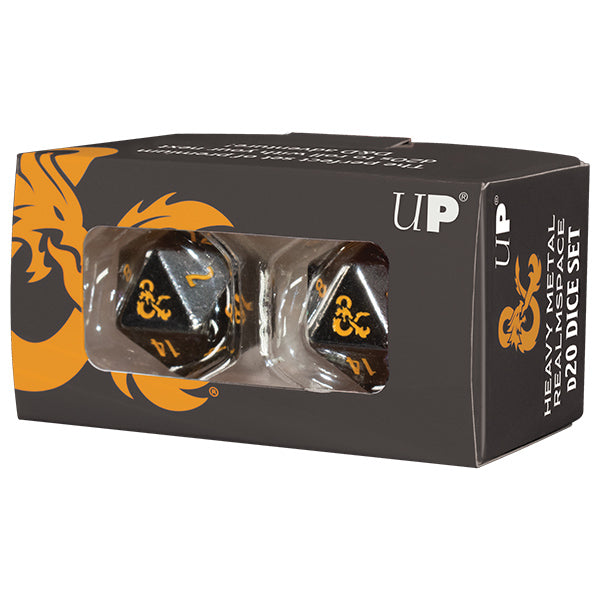 Ultra Pro Heavy Metal Dungeons &amp; Dragons 2d20 Dice - Realmspace