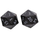 Ultra Pro Heavy Metal Vivid 2d20 Dice - Black