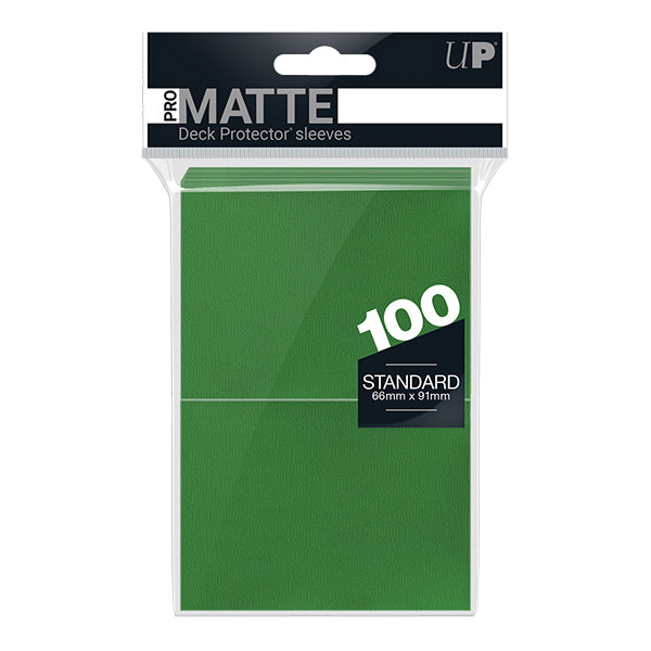 Ultra Pro PRO-Matte Solid Green Standard Sleeves (100ct)