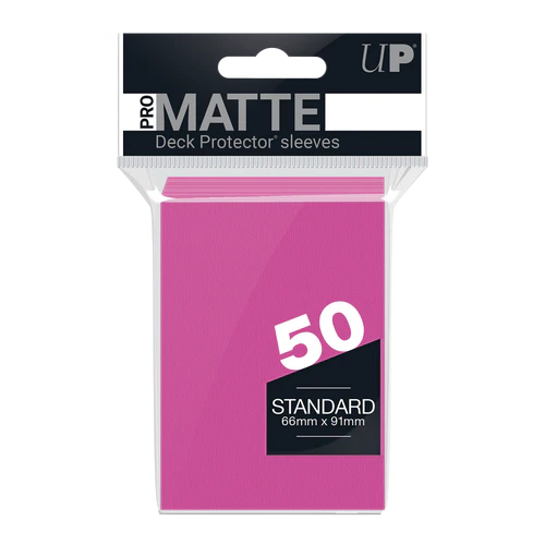 Ultra Pro Standard Sleeves: Pro Matte Bright Pink (50ct)