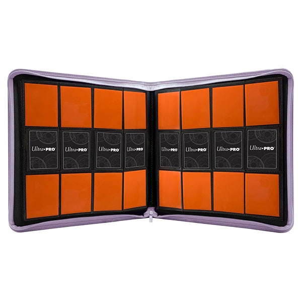 Ultra Pro Vivid 12-Pocket Zippered PRO Binder - Purple