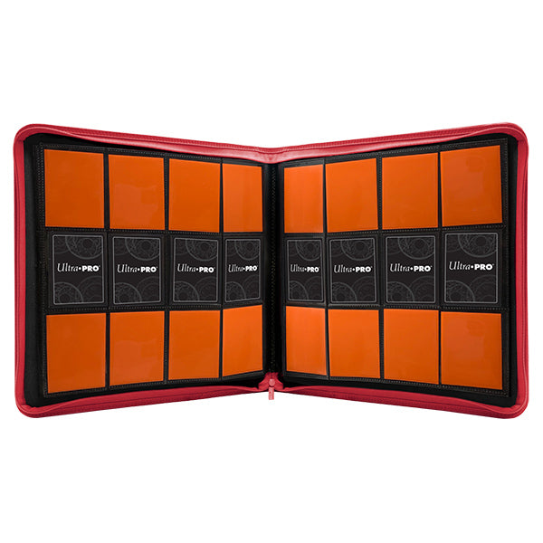 Ultra Pro Vivid 12-Pocket Zippered PRO Binder - Red