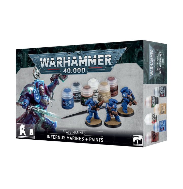 Warhammer 40K Space Marines - Infernus Marines &amp; Paint Set